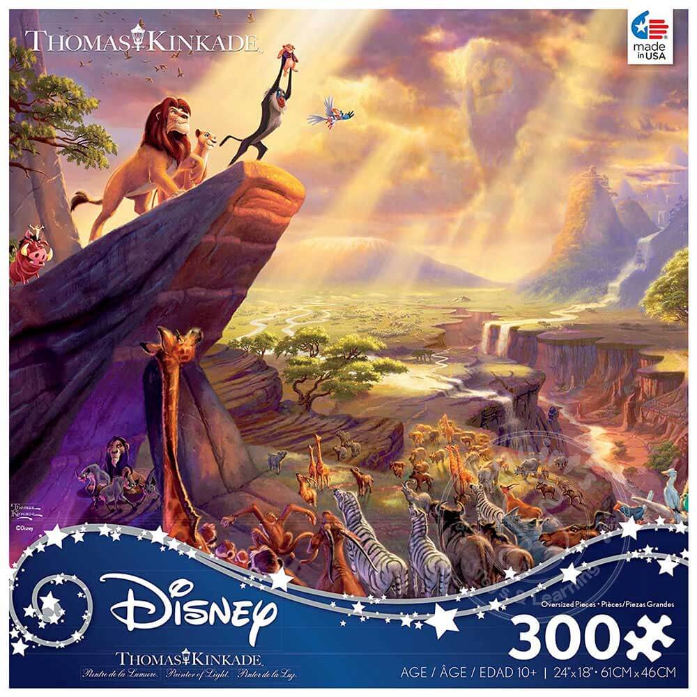 Ceaco Thomas Kinkade Disney Lion King Oversized 300 Piece Jigsaw Puzzle