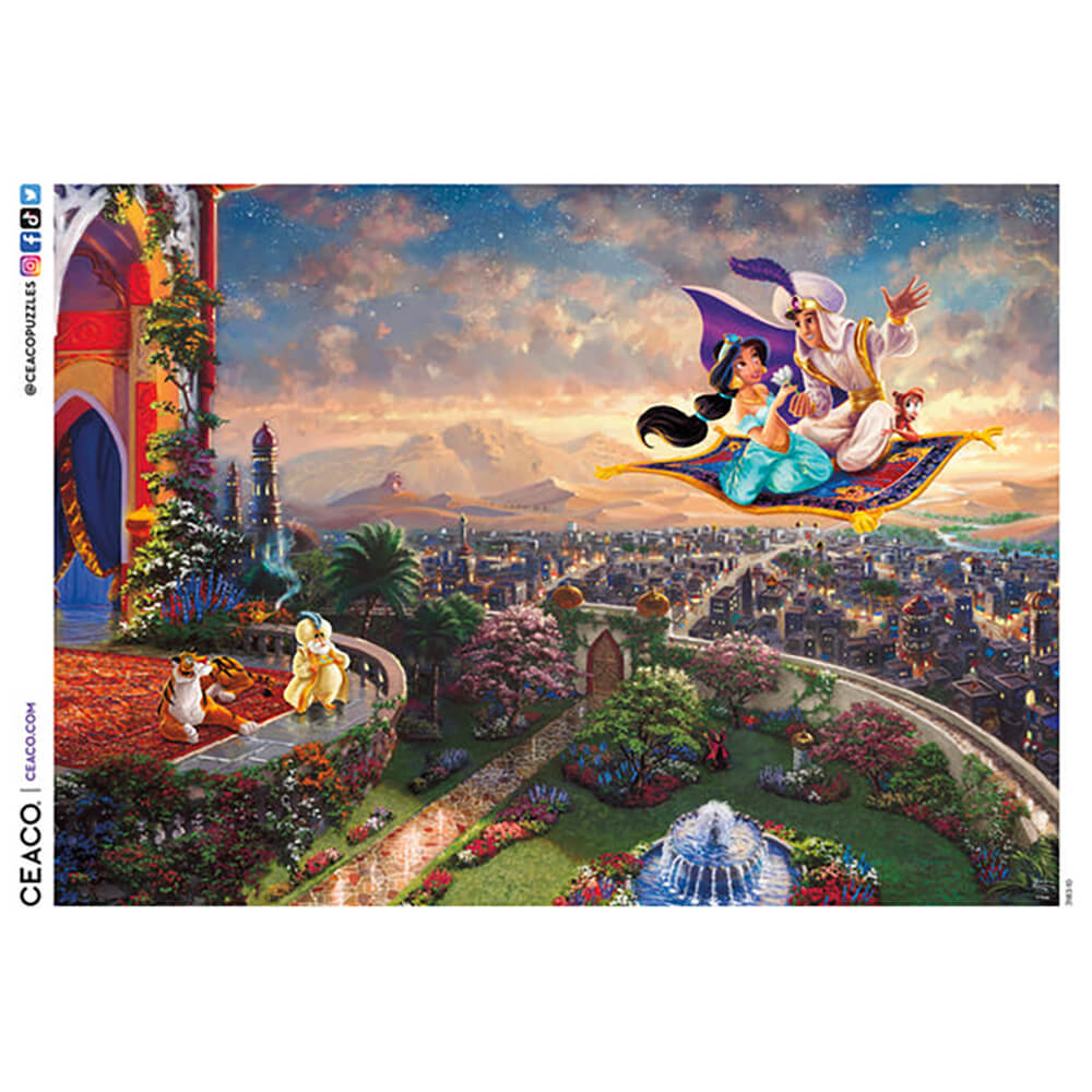 Ceaco Thomas Kinkade Disney's Aladdin 1000 Piece Jigsaw Puzzle