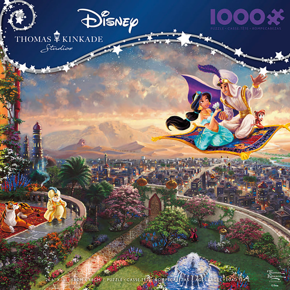 Ceaco Thomas Kinkade Disney's Aladdin 1000 Piece Jigsaw Puzzle