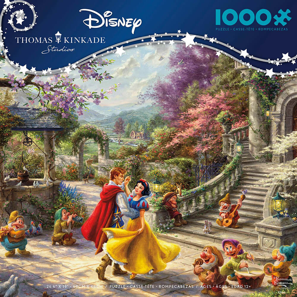 Ceaco Thomas Kinkade Disney's Snow White  Dancing in the Sunlight 1000 Piece Jigsaw Puzzle