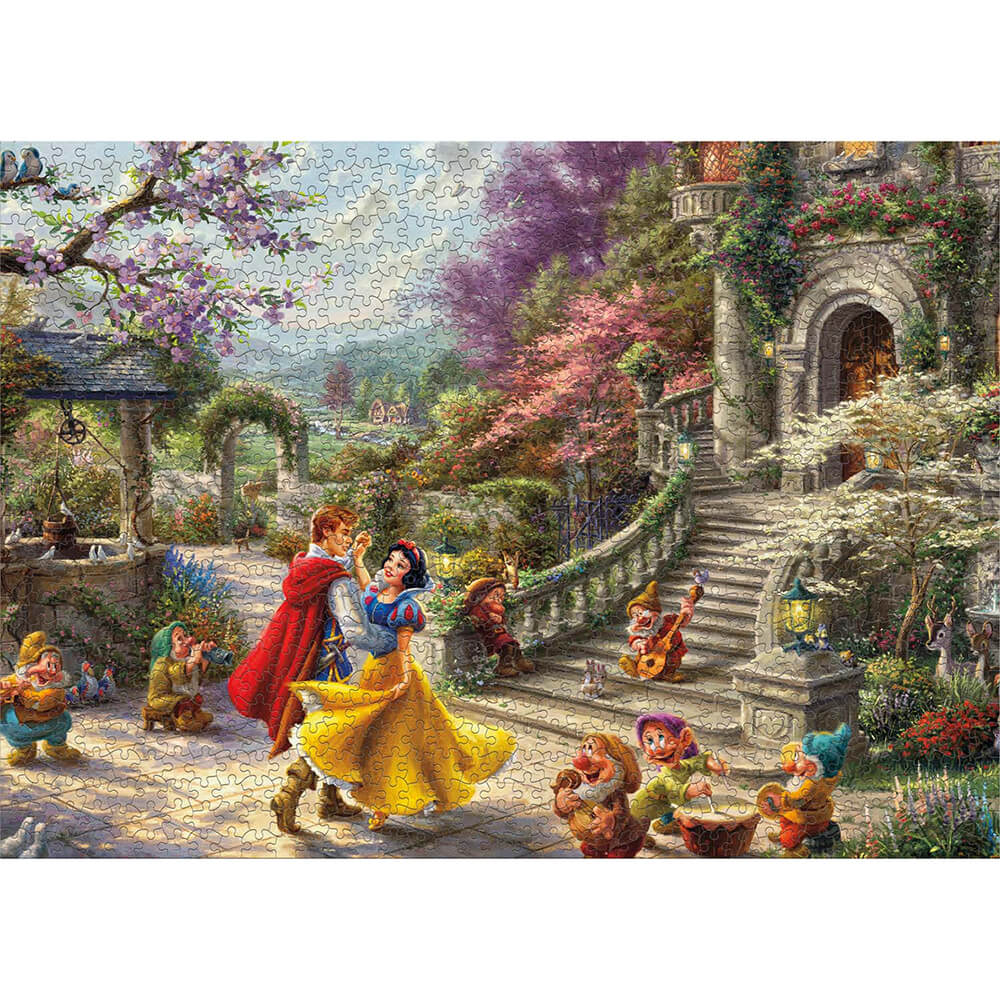 Ceaco Thomas Kinkade Disney's Snow White  Dancing in the Sunlight 1000 Piece Jigsaw Puzzle