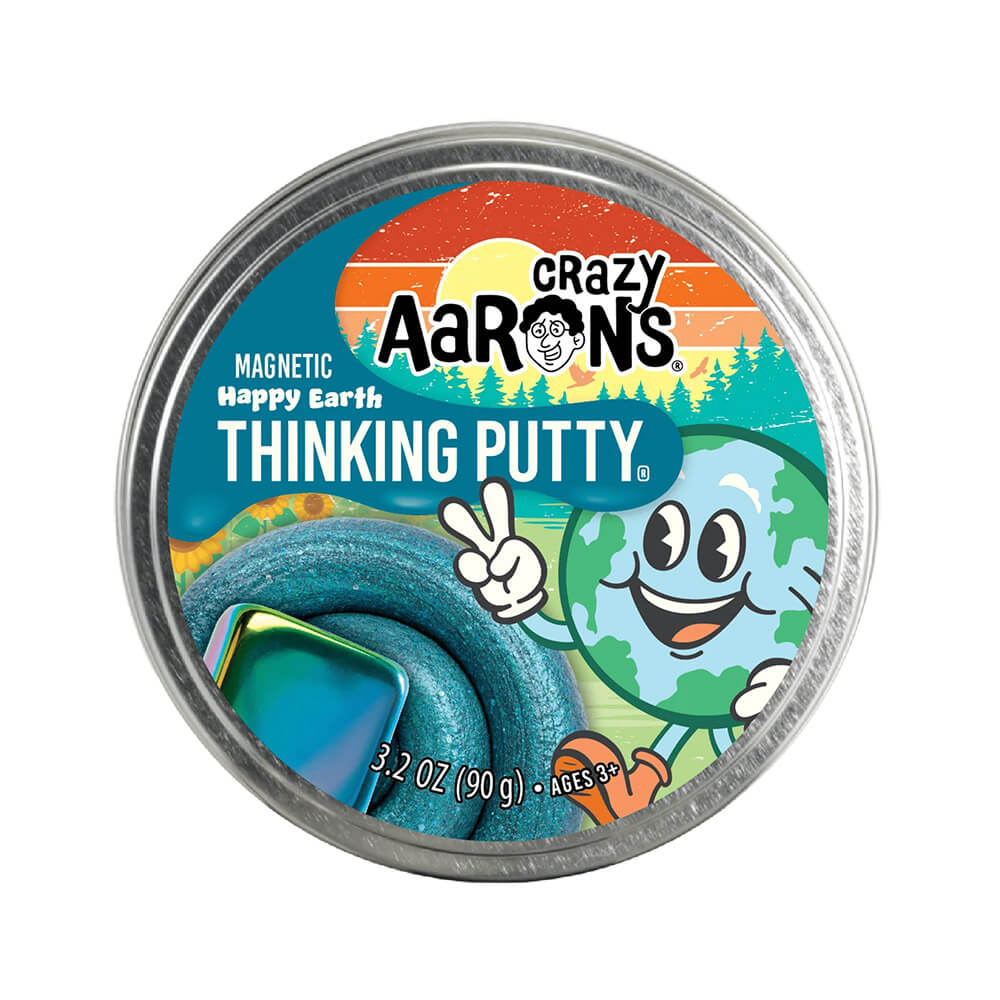Crazy Aaron's Magnetic Storms Happy Earth Thinking Putty 4" Tin