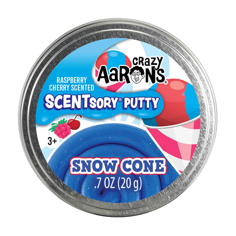 Crazy Aaron's SCENTsory Snow Cone Thinking Putty 2.75" Tin