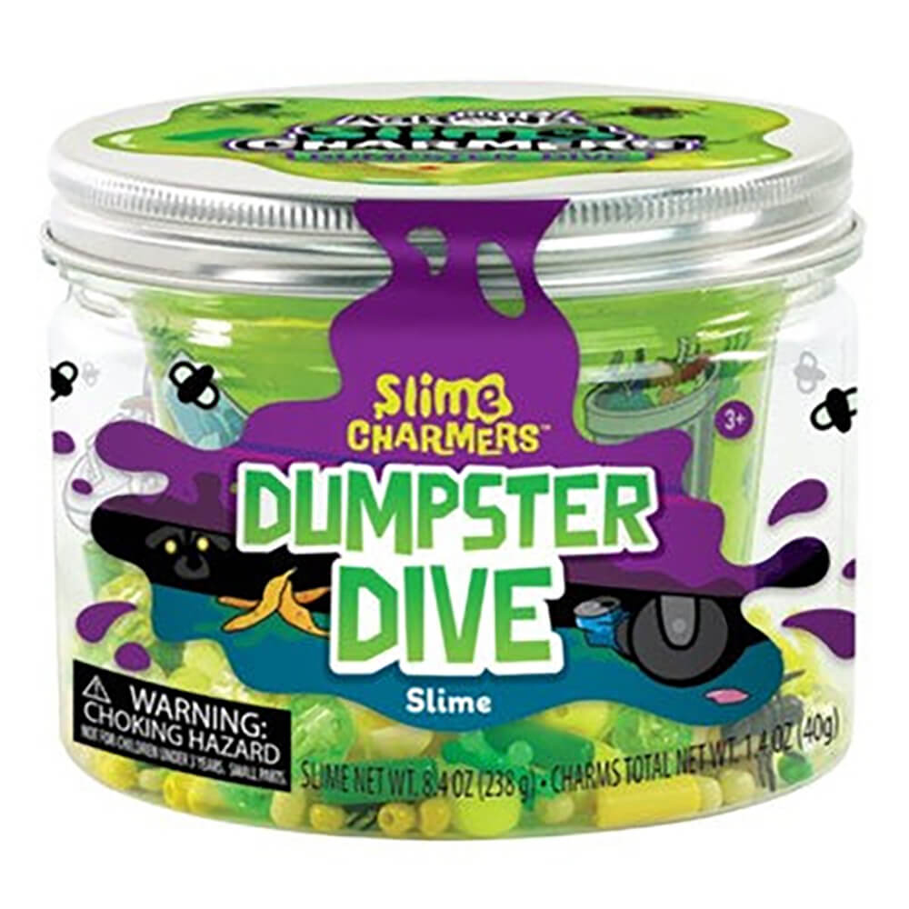 Crazy Aaron's Slime Charmers Dumpster Dive Slime 10 Ounce Jar