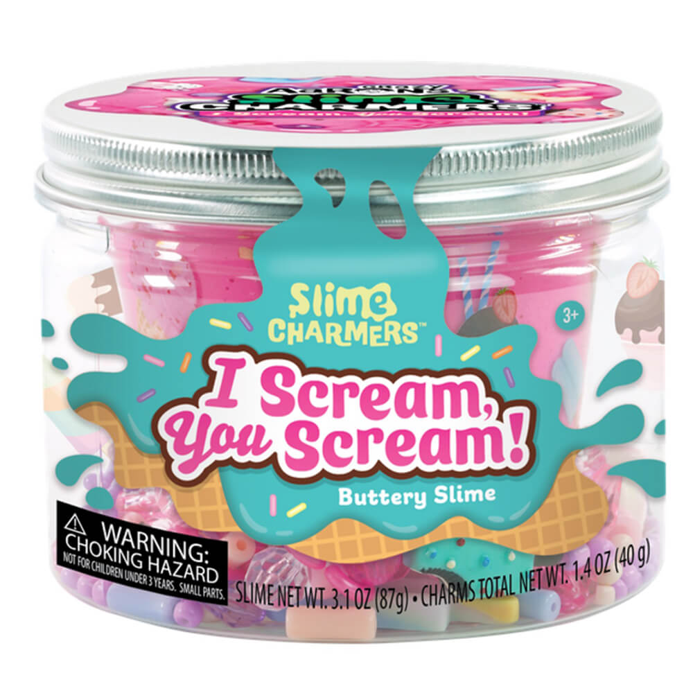 Crazy Aaron's Slime Charmers I Scream, You Scream Buttery Slime 10 Ounce Jar