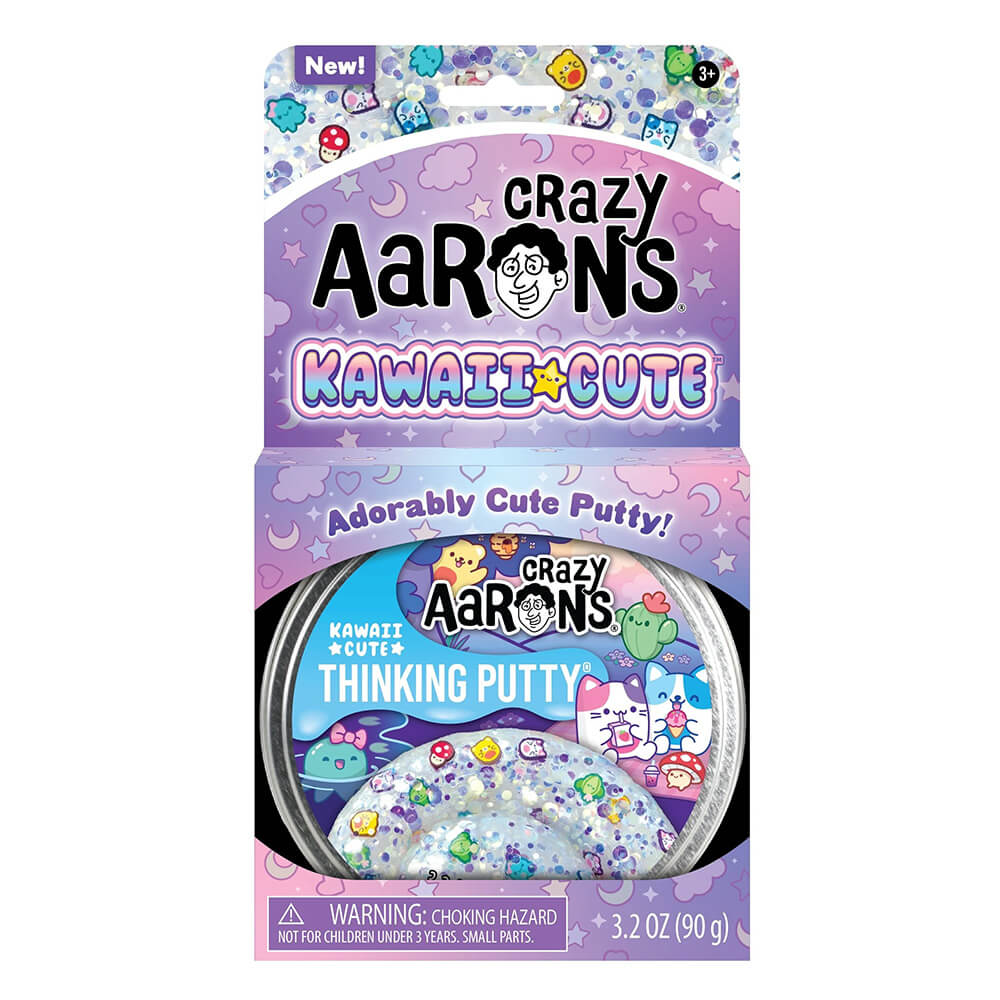 Crazy Aaron's Trendsetters Kawaii Cute Thinking Putty 4" Tin Packaging