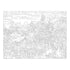 Blank outlined paint by numbers canvas showing detailed castle towers, trees, and mountain background with small numbered sections to guide color placement in the artwork.