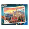 Ravensburger CreArt paint by numbers kit box shows fairytale castle artwork in sunset colors, including brush and paints, emphasizing a relaxing creative activity set.