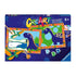 Ravensburger CreArt dinosaur painting by numbers kit box features two colorful artworks: one with smiling dinosaurs together and one with pterosaur flying over a lake.