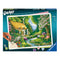 Ravensburger CreArt paint by numbers kit box showing River Cottage scene with thatched roof house, lush garden, flowering trees, and a winding stream in vivid colors.