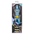 DC Comics Batman Apocalypse 12-inch action figure displayed in retail packaging, featuring Batman artwork, logo, and visible figure with trench coat design.