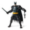 Fully posed Batman Ninja Strike 6-inch action figure with black cape, gold belt, blue chest symbol, and dual weapons, ideal for collectors and superhero fans.