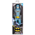Steampunk Batman 12-inch action figure in retail packaging with blue and grey outfit, utility belt, and trench coat, suitable for kids ages 3 and up.