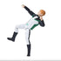 Poseable DC Green Lantern 12-inch action figure displayed in action stance, wearing black, white, and green superhero outfit with lantern belt symbol and articulated joints.