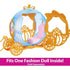 Dinsey Princess Cinderella's Carriage Playset fits one doll inside, sold separatly