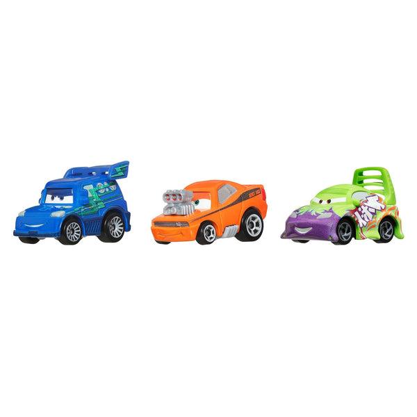 Disney And Pixar Cars Mini Racers 3-Pack (DJ, Snot Rod, Wingo