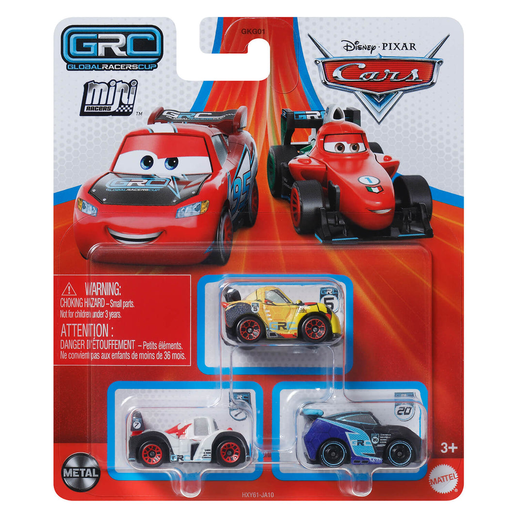 Disney Cars Amazon Racers Disney And Pixar Cars Mini Racers 3-Pack (Jackson Storm, Miguel Camino ...