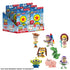 Toy Story Disney Pixar Minis surprise package display made of bright blue and red cardboard with star graphics, blind-box capsules, Series 1 branding, and illustrated characters, presenting miniature collectible figures available individually on a clean white background.