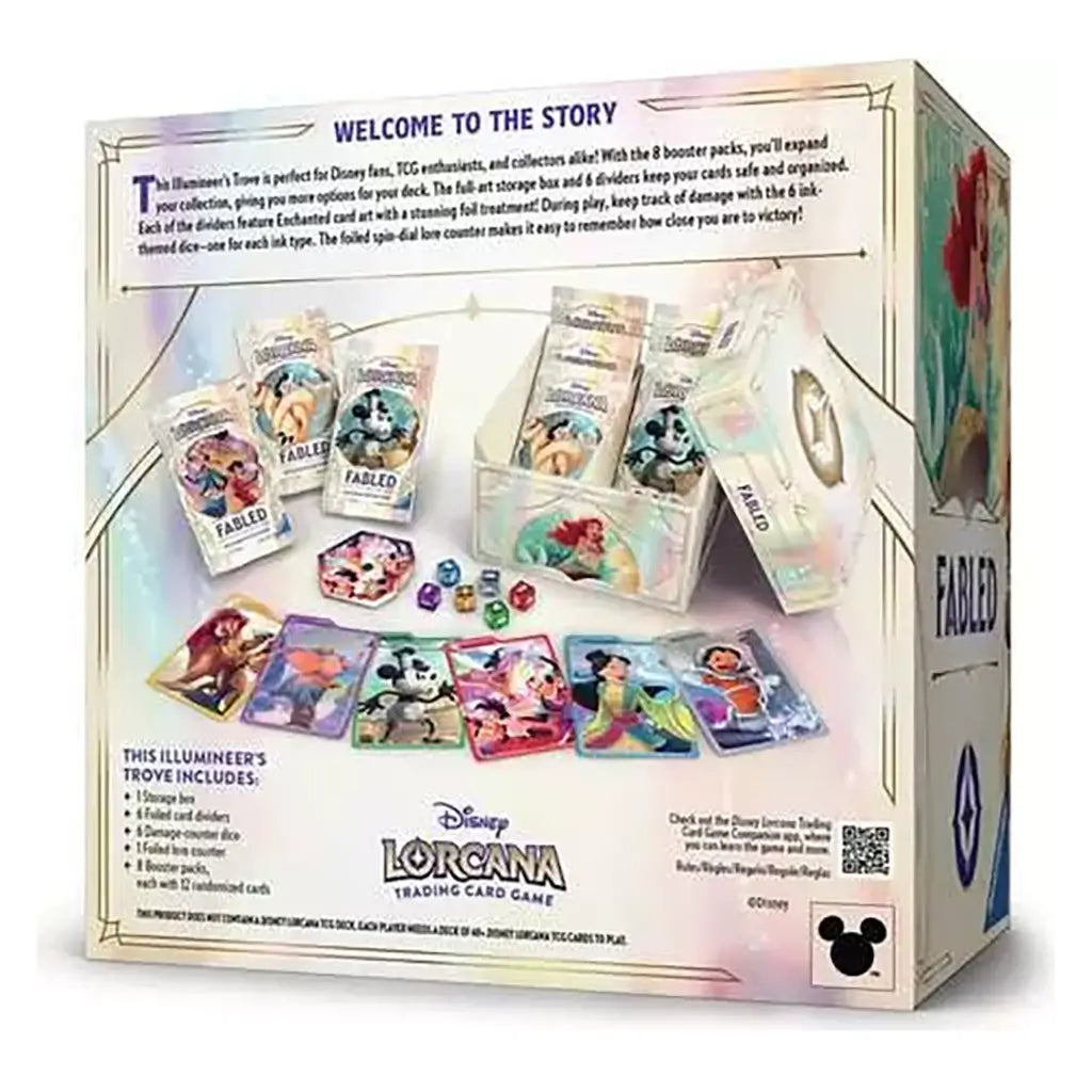 disney lorcana: fabled booster box Disney Lorcana TCG Fabled Illumineer's Trove – Maziply Toys
