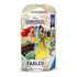 Front of Disney Lorcana Fabled deck packaging featuring colorful artwork of Ariel on a rock and Mulan in flowing green robes, labeled single-player deck with bonus booster pack.