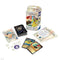 Disney Lorcana Fabled deck set including Mulan and Ariel foil cards, booster pack, rule sheet, damage counters, and card deck arranged neatly beside the packaging.