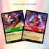 Disney Lorcana TCG Fabled set displaying two foil cards of Max Goof skateboarding and Powerline performing on stage, with bold colors under the label “2 Foil Cards Included.”