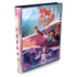 Angled view of Disney Lorcana TCG princess card portfolio showing colorful artwork of Ariel, Jasmine, and Belle, sturdy binding, and side icons representing game elements for organized card storage.