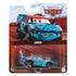 Front packaging of Disney Pixar Cars Fishtail diecast toy showing the character artwork, logo, and clear blister pack with the 1:55 scale turquoise and red collectible car.