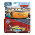 Disney Pixar Cars GRC 51 Cruz Ramirez diecast car in yellow with blue racing graphics, number 51, and detailed artwork, packaged in clear blister with Global Racers Cup track design card.