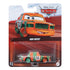 High Impact Disney Pixar Cars diecast in orange and green metal with rough crash-style texture, compact stock car form, sealed in branded blister packaging with character art and racing theme retail backing.