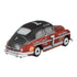 Rear angled view of Disney Pixar Cars diecast Joe Don Jackson showing black roof, red body, silver bumpers, racing decals “Southern Special” and number 7 across side and back.