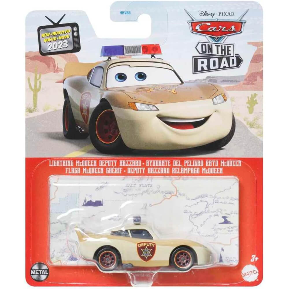 Disney Pixar Cars Lightning McQueen Deputy Hazard 1:55 Scale Diecast Vehicle