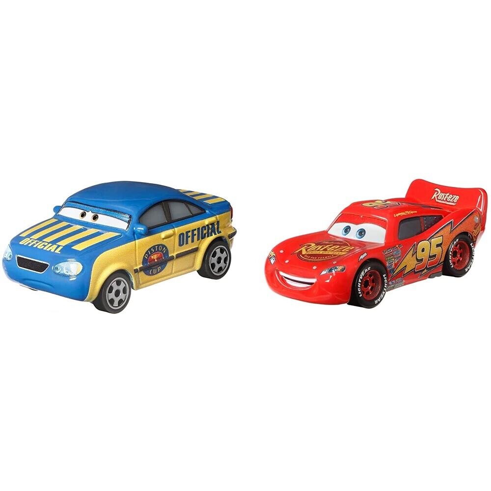 Disney Pixar Cars Race Official Tom & Lightning McQueen 2-Pack