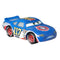 Disney Pixar Cars Ralph Carlow 1:64 scale diecast race car in bright blue metal with glossy texture, rounded stock-car body, number 117 graphics, red racing wheels, and clean white studio background.