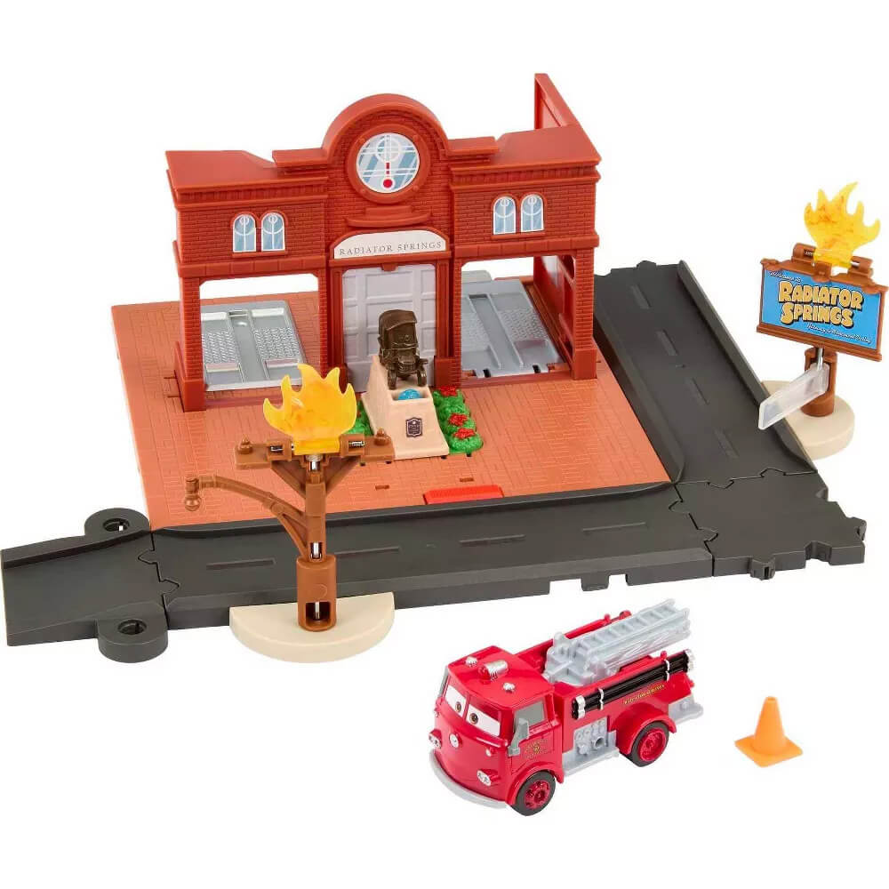 Disney Pixar Cars Red's Fire Station Playset