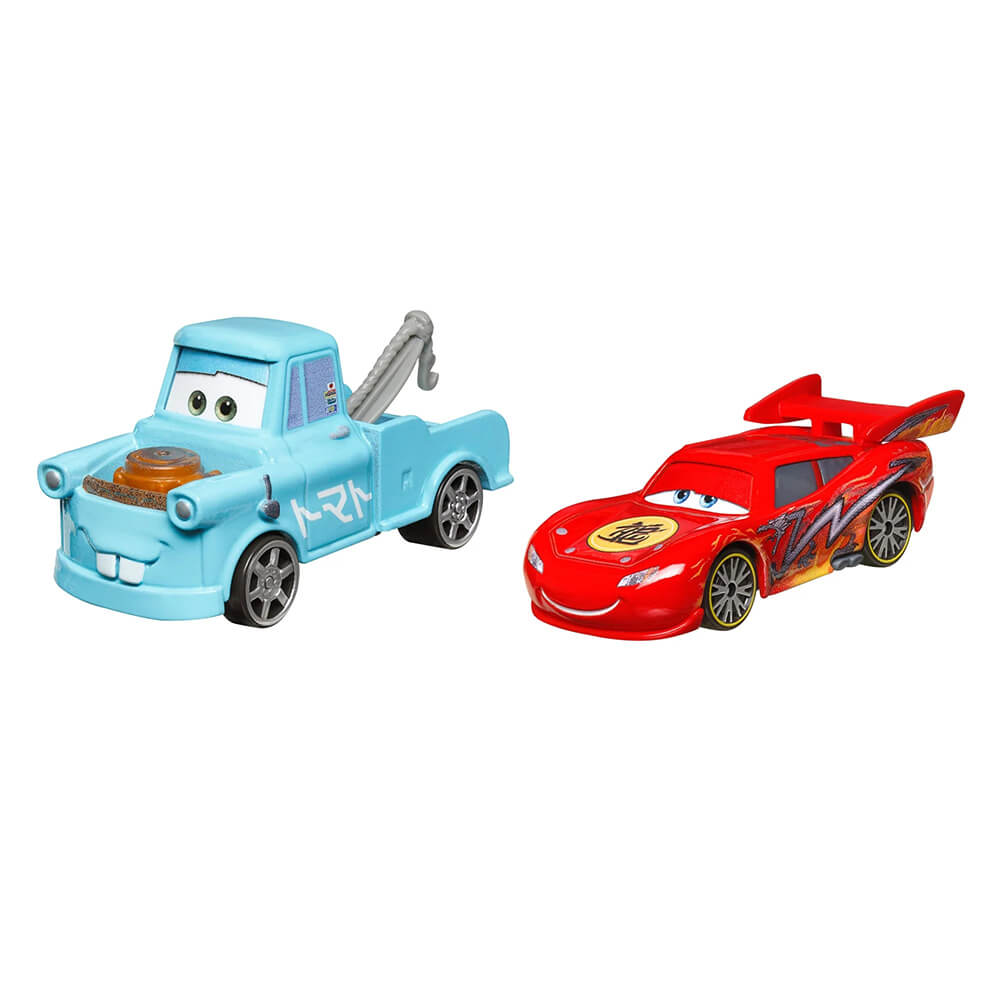 Disney Pixar Cars Tokyo Mater Drift Party Mater and Dragon Lightning McQueen 2-Car Pack