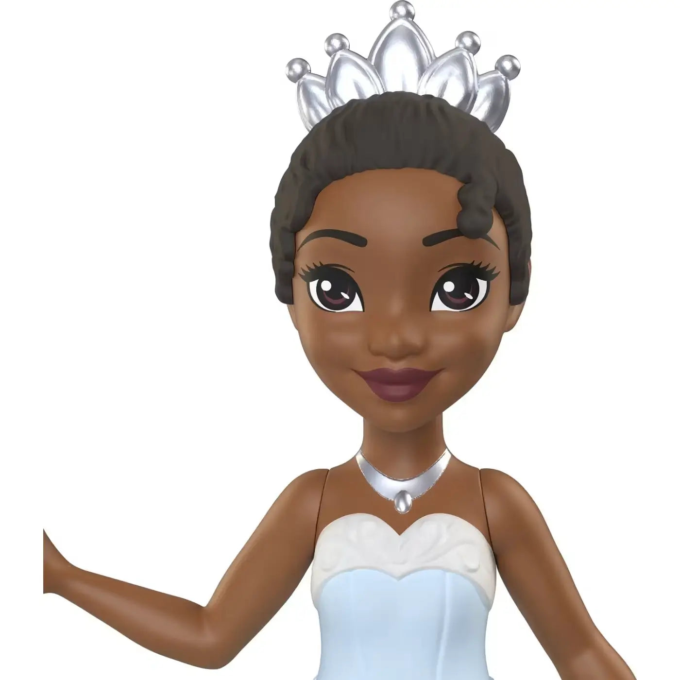 Disney Princess Sparkling Blue Dress Tiana 3.5-Inch Doll