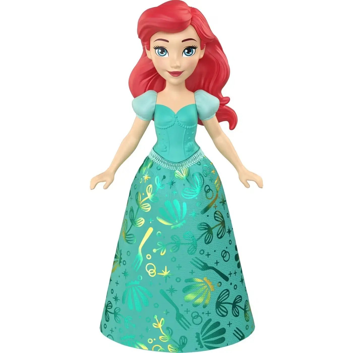 Disney Princess Sparkling Green Dress Ariel 3.5-Inch Doll
