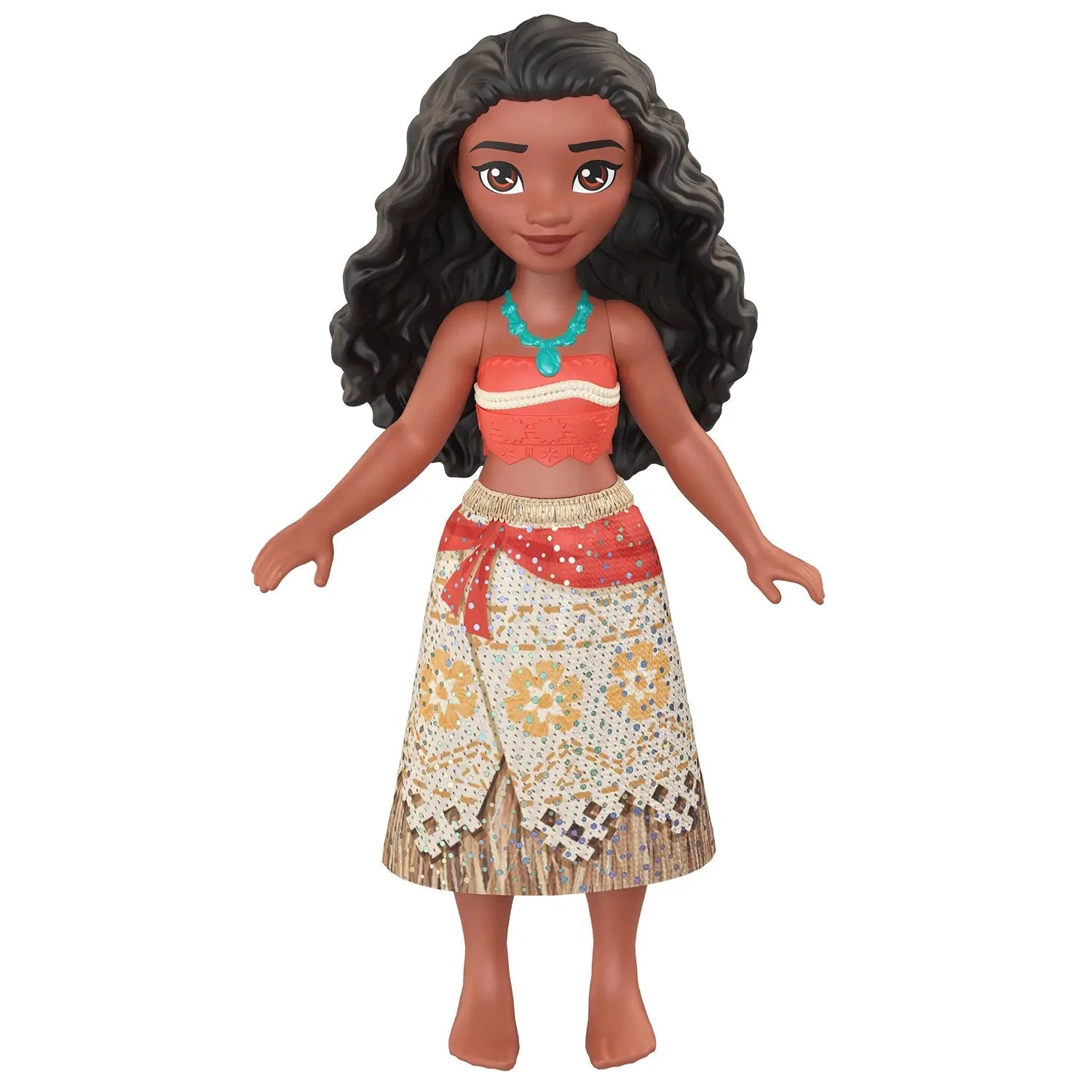 Disney Princess Sparkling Orange Dress Moana 3.5-Inch Doll