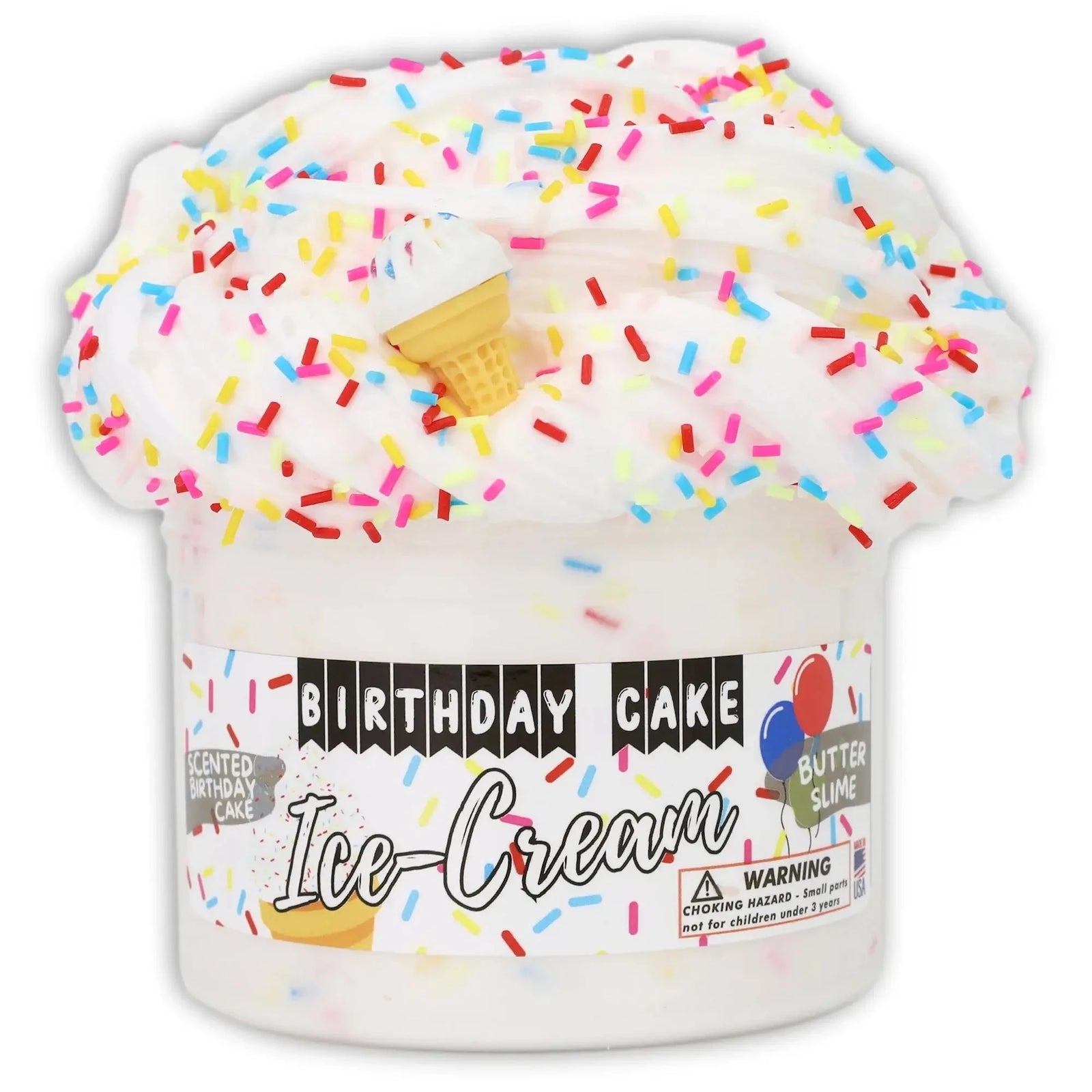 Dope Slimes Birthday Cake Ice-Cream Butter Slime