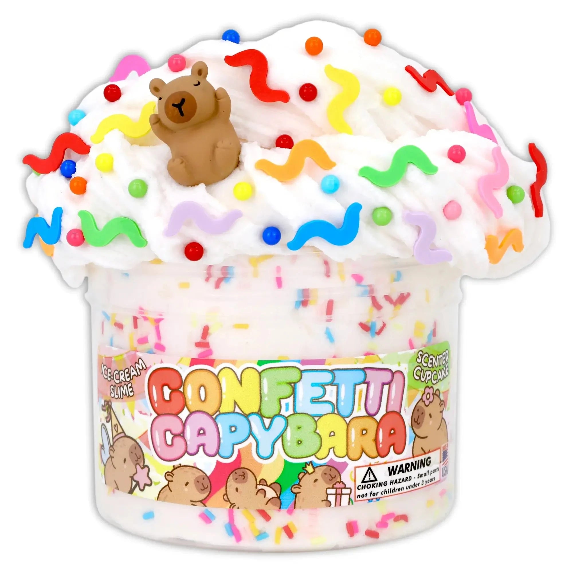 Dope Slimes Confetti Capybara Ice Cream Slime