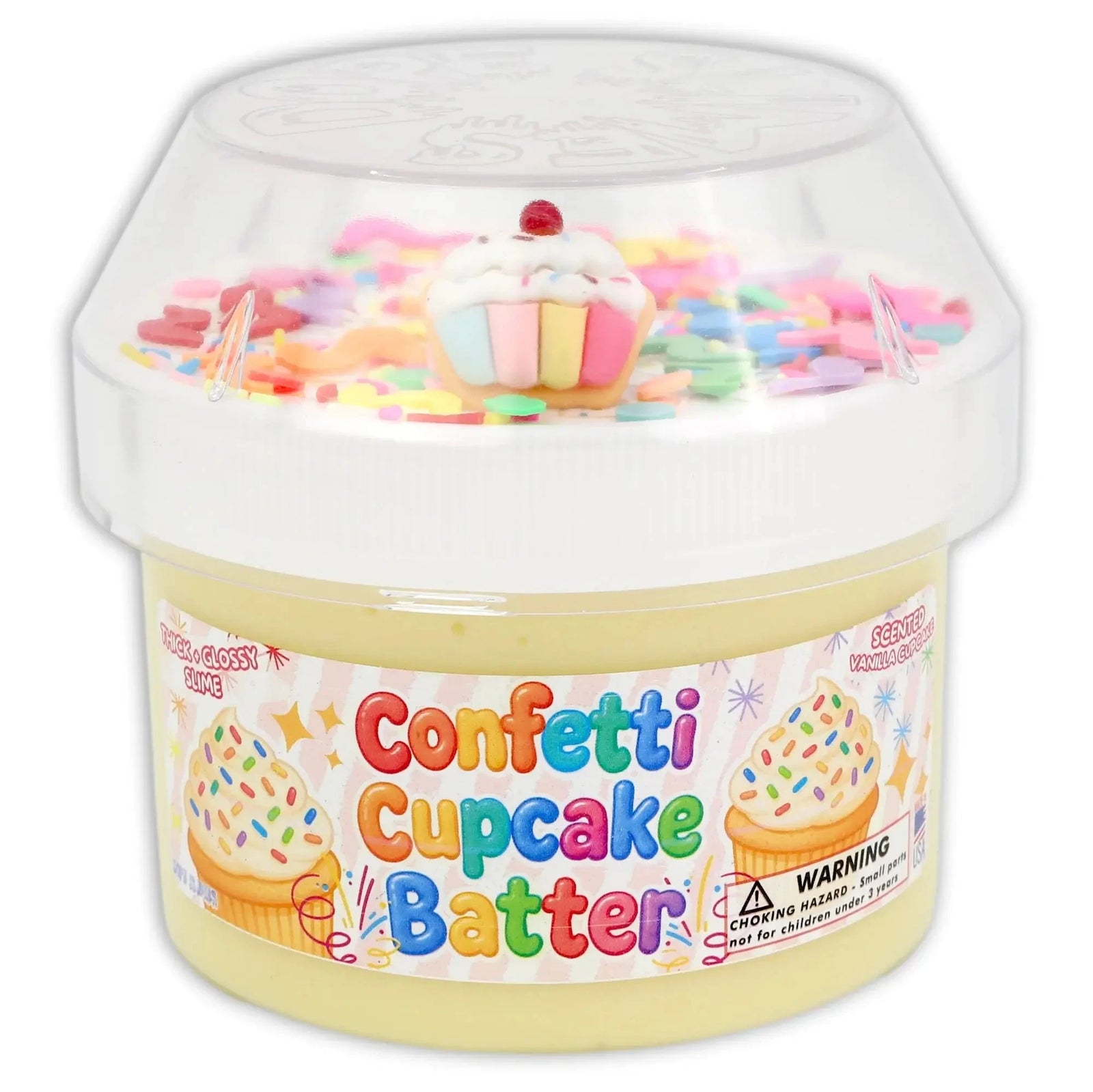 Dope Slimes Confetti Cupcake Hybrid Slime