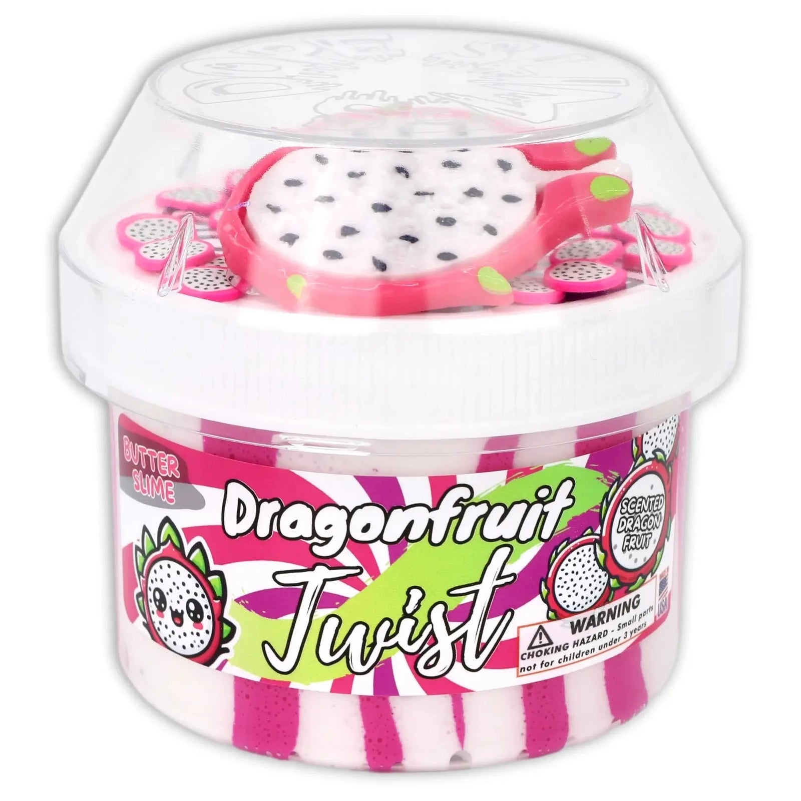 Dope Slimes Dragonfruit Twist Butter Slime