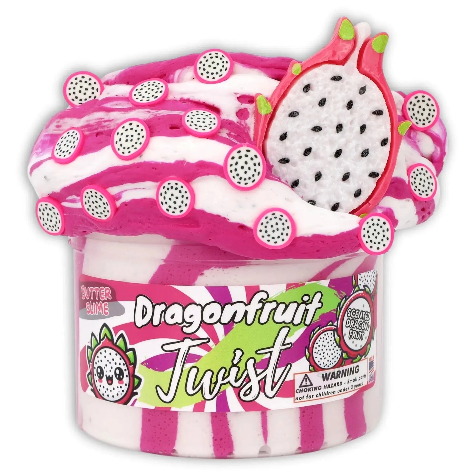 Dope Slimes Dragonfruit Twist Butter Slime