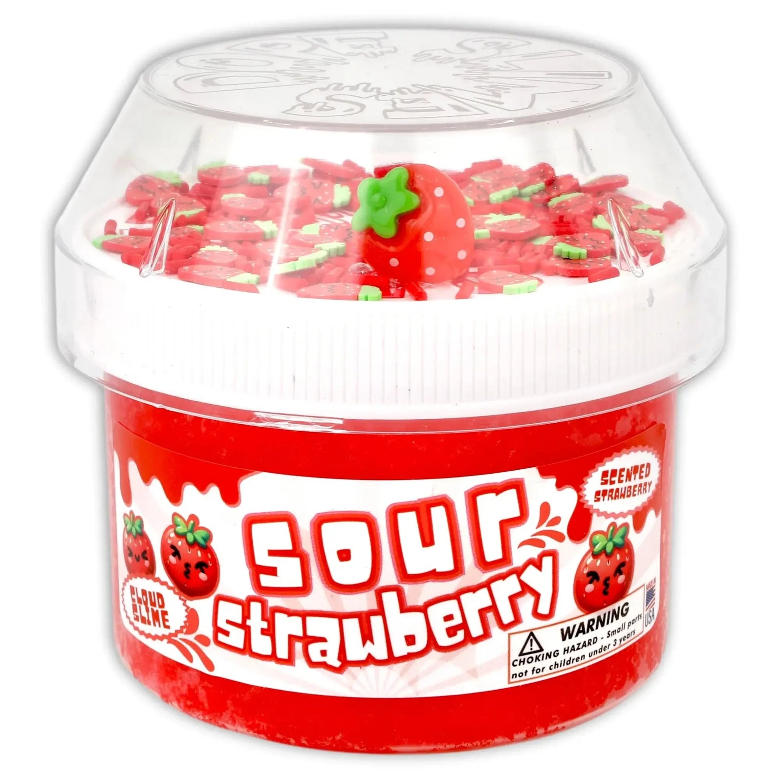 Dope Slimes Sour Strawberry Cloud Slime