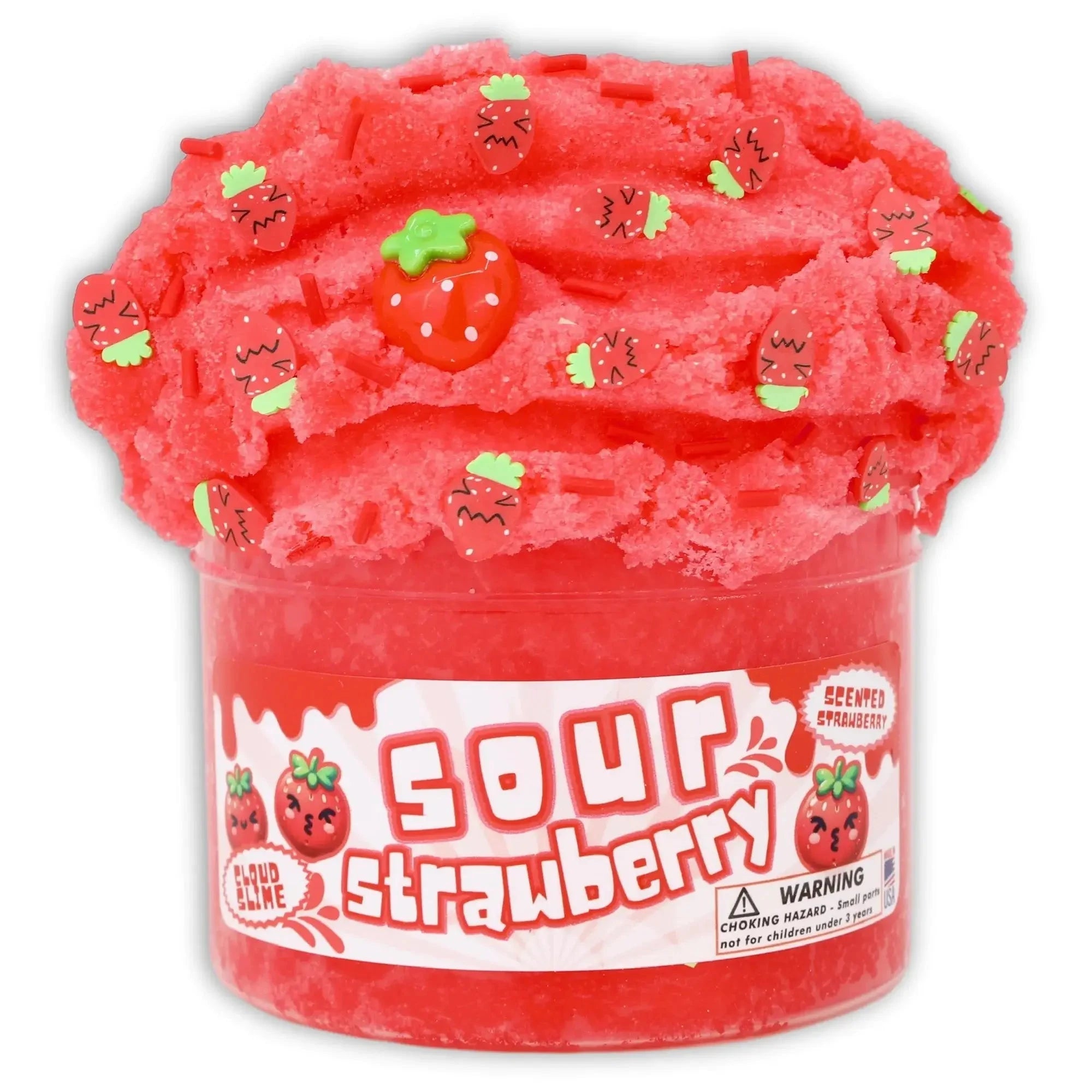 Dope Slimes Sour Strawberry Cloud Slime