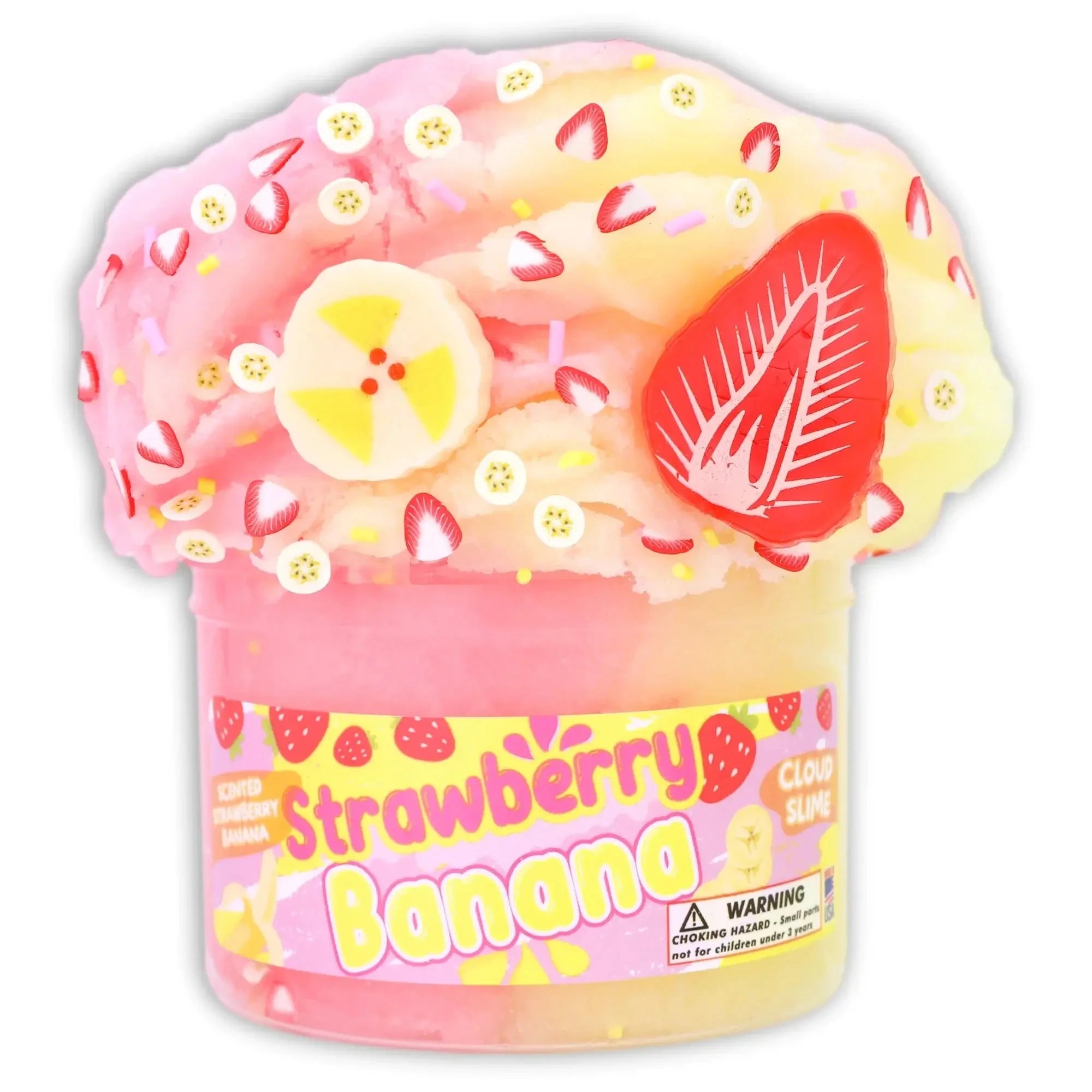 Dope Slimes Strawberry Banana Cloud Slime