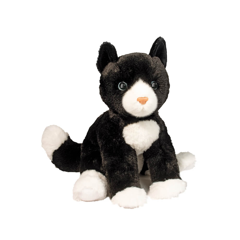 Douglas Beckie Soft Black & White Cat Plush