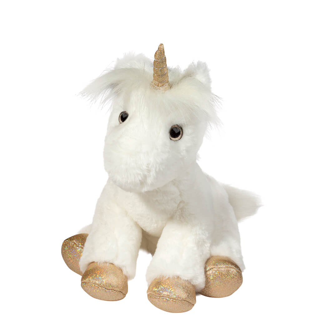 Douglas Elodie Soft White Unicorn Plush