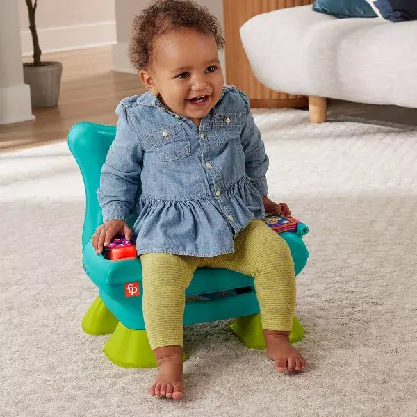 Fisher-Price Laugh and Learn Smart Stages Chair child sitting in chair